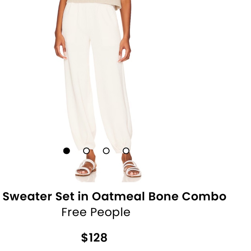 BNWOT free people Beach knit sweat pants - Picture 4 of 7